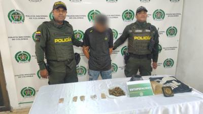 Durante los procedimientos fueron incautadas dosis de base de coca y marihuana