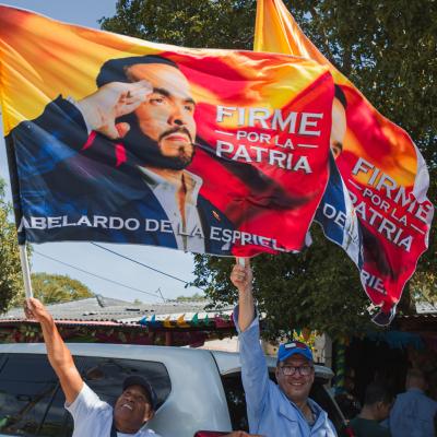 Seguidores del candidato presidencial Abelardo De la Espriella.