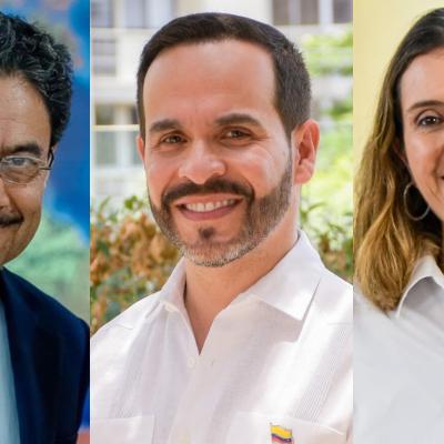 Iván Cepeda, Abelardo de la Espriella y Paloma Valencia. 