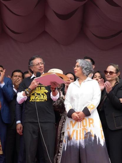 Gustavo Petro y María José Pizarro