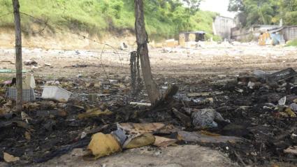 El hogar improvisado del incinerado se encontraba arriba de un árbol