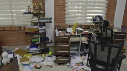 En este estado dejaron los antisociales una de las oficinas del colegio IDPHU.