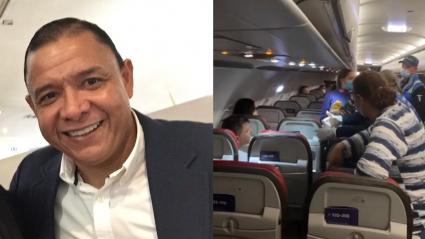 El momento del desmayo de Iván René Valenciano quedó registrado en video. 