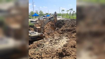 Los trabajos se realizan durante la jornada de este jueves.