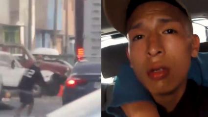 Lugar de los hechos y aprehendido. 