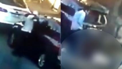 El hecho fue grabado por cámaras de seguridad