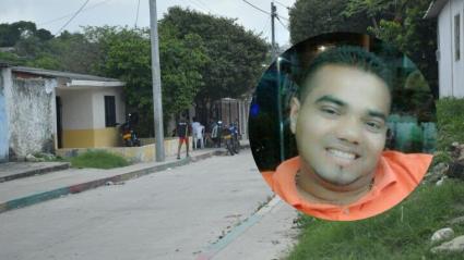 Albeiro De la Rosa Pallares fue baleado en este sector del barrio El Bosque.