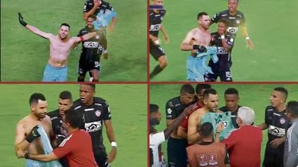 Momento exacto en el que Viera se percata de la situación. 