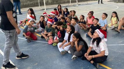 Novena navideña en el IED San José. 