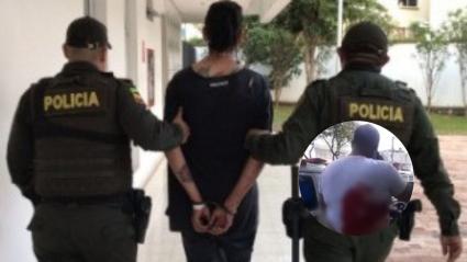 Capturado con agentes / Herido. 
