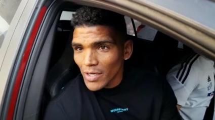 Rafa Pérez realizándose los exámenes médicos. 