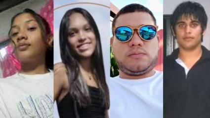 Yulissa Polo Correa, Samara Cerpa Avendaño, Yasser Yuseef Gloria Bernal y Víctor Rivera Ayala