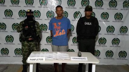 Capturado con agentes. 