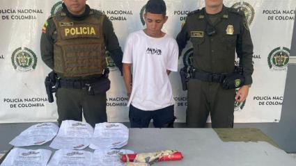 El sujeto quedó a disposición de la autoridad competente