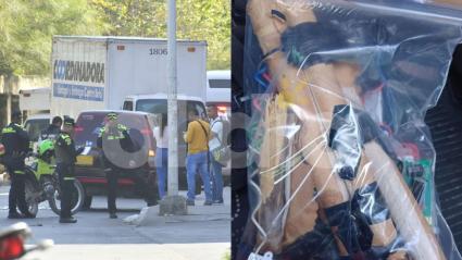 Lugar de los hechos / paquete lanzado.