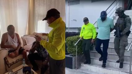 Los uniformados llegaron hasta la residencia del señalado para capturarlo.