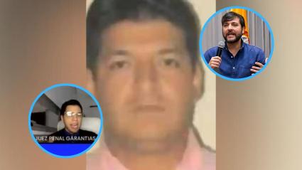 Omar Ladino, presunto cabecilla de 'los Costeños' (mitad), Juez José Sastoque (izquierda), Alcalde Pumarejo (derecha). 