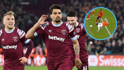 El brasileño Lucas Paquetá marcó el tercer gol para los londinenses. 