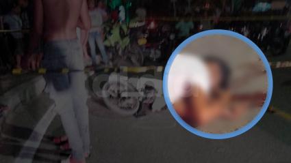 Aspecto del hombre asesinado y de la escena del crimen