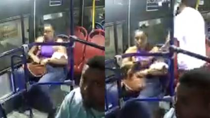 La rápida acción de la mujer quedó registrada en video.