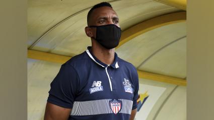 Luis Amaranto Perea durante sus días como entrenador de Junior, en el año 2020. 