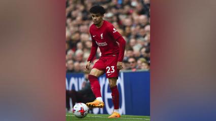 Luis Díaz en su partido de regreso a la titular con Liverpool