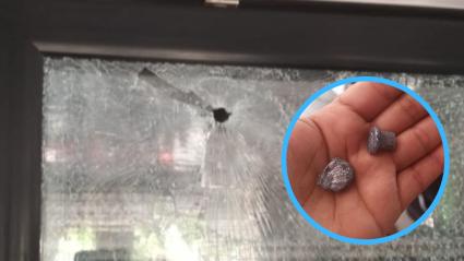 Nevera de la tienda contra la que se efectuó el ataque.