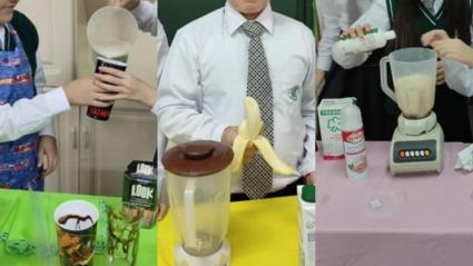 Aspecto de los trabajos que desempeñan los estudiantes en la institución