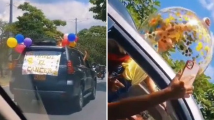 Celabración en las calles de Medellín