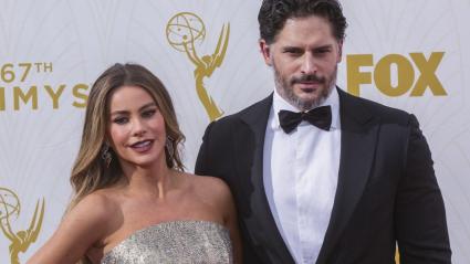 Sofía Vergara al lado del actor Joe Manganiello