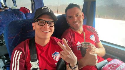 Juan Fernando Quintero y Sebastián Viera cuando los dos pertenecían a Junior.