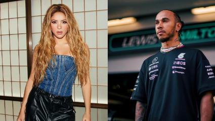 Shakira y Lewis Hamilton