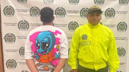 El joven capturado por las autoridades