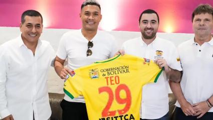 Teófilo Gutiérrez durante su presentación