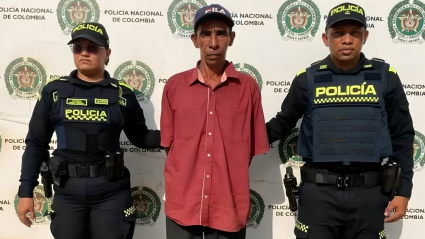 El agresor capturado por las autoridades