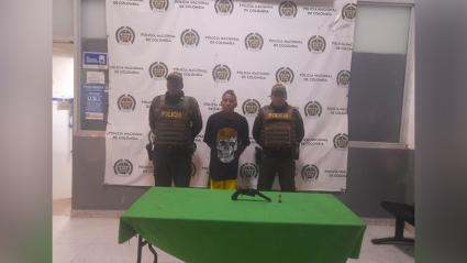 Capturado por la Policía Metropolitana de Barranquilla.