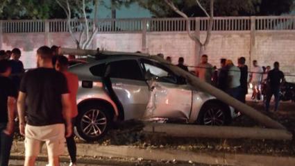 Así quedó el vehículo involucrado en el accidente.