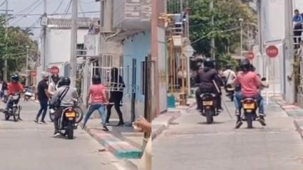 Momentos en el que los sujetos arremeten contra la casa en La Pradera.