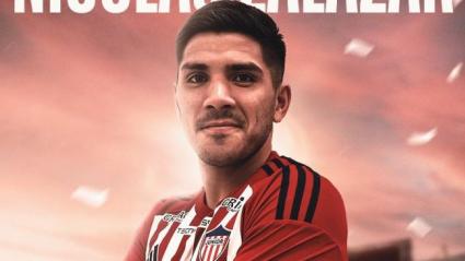 La imagen con la que Junior anunció la contratación de Nicolás Zalazar.