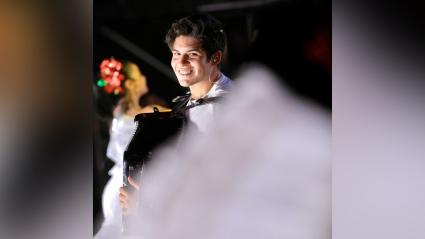 Rubén Lanao, uno de los acordeoneros de Silvestre Dangond