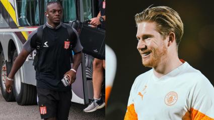 Edwuin Cetré a la izquierda y Kevin De Bruyne a la derecha
