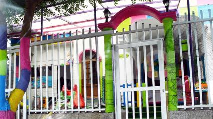 Puerta de ingreso al colegio Star Kids, ubicado en el norte de Barranquilla