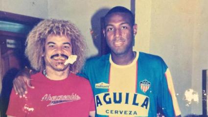 Cristian Racero acompañado con el' 'Pibe' Valderrama