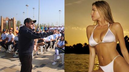 Alejandro Char realizando el anuncio este domingo en el Gran Malecón