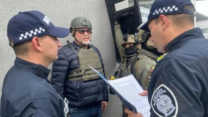 Salvatore Mancuso el día de su arribo a Colombia