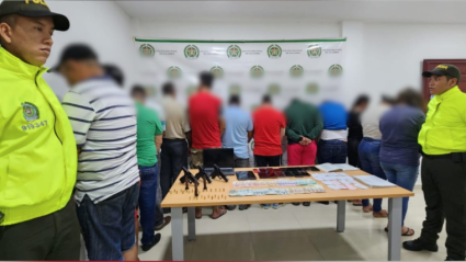 Los capturados quedaron a disposición de la autoridad competente