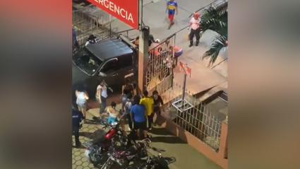 Centro médico al que fueron conducidos unos de los heridos