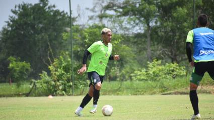 Teófilo Gutiérrez entrenando con el Real Cartagena