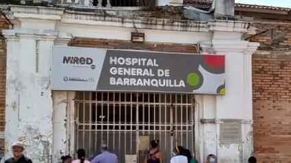 El hombre herido fue conducido al Hospital General de Barranquilla