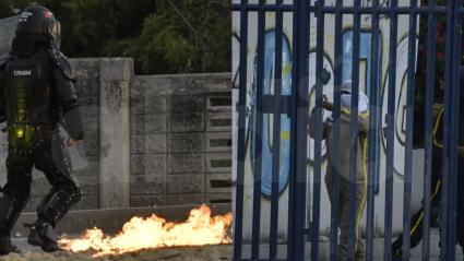 Una patrulla de la Policía se desplazó al sector para realizar controles de tráfico 